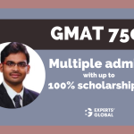 GMAT 750, multiple admits with up to 100% scholarship | ISB admit and program experience | Sai’s story!